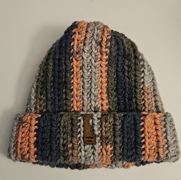 Handmade Multicolor Crochet Beanie - Picture 2 of 5